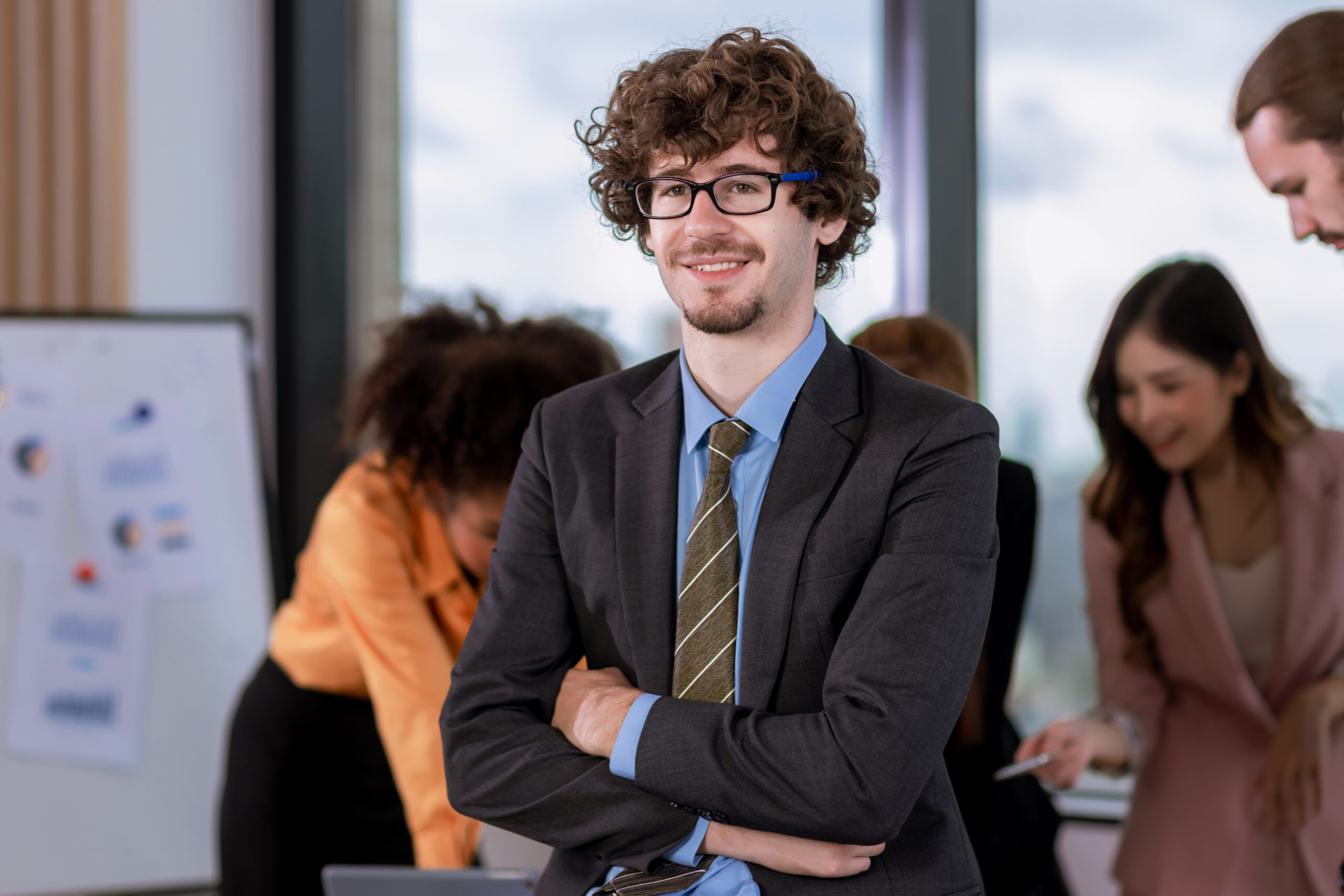 A confident business development representative.